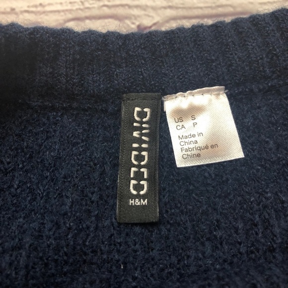 Divided striped soft fuzzy knit sweater size Small - Picture 6 of 8